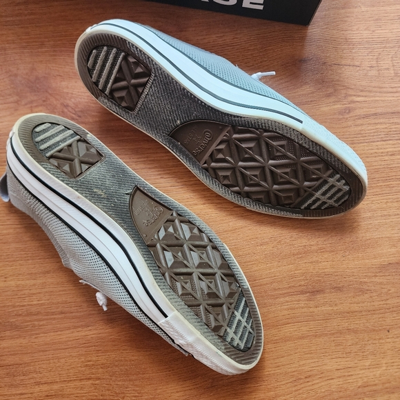 Converse Wolf Grey And White Womens Shoes With Box, Size 9 - Picture 5 of 9